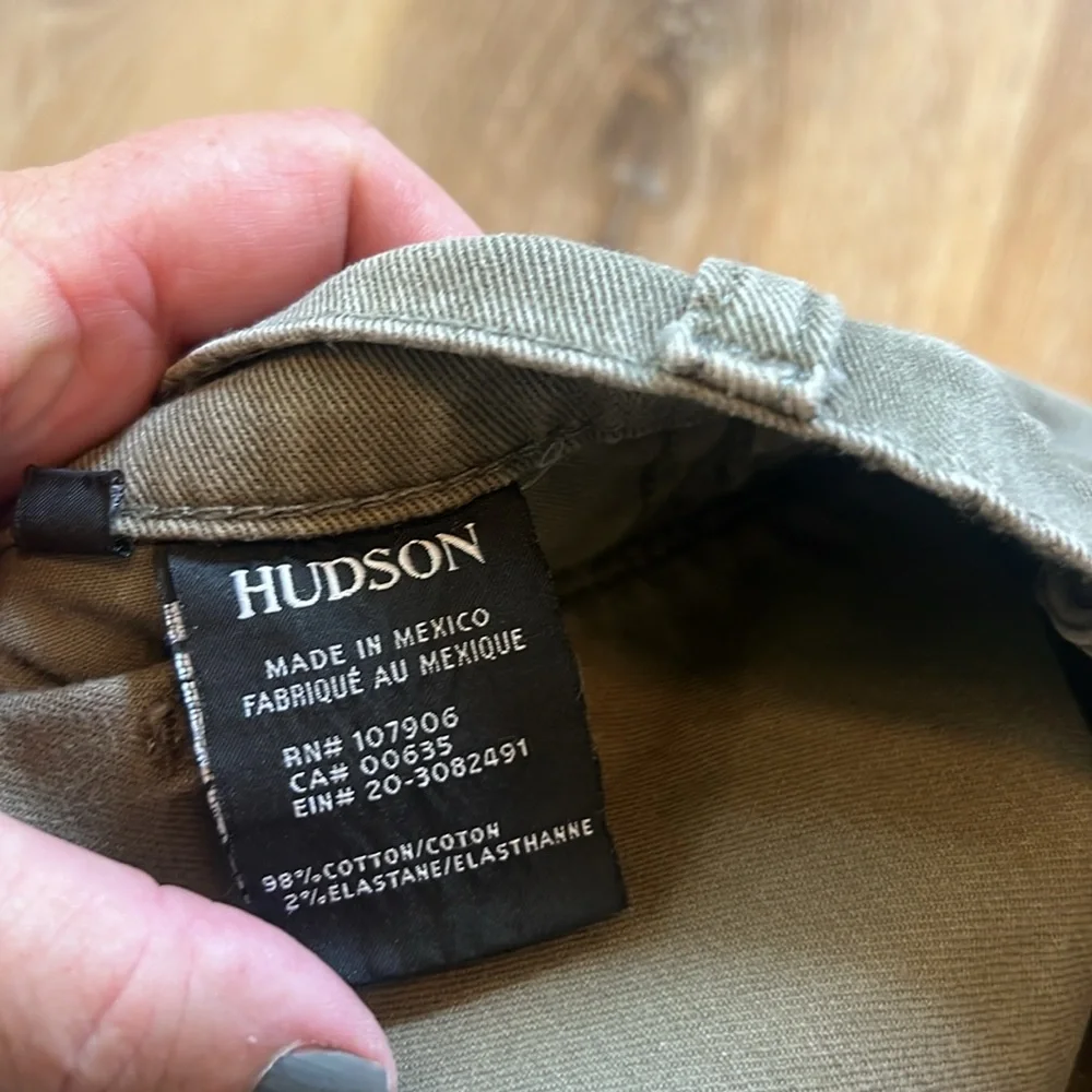 Hudson Kenzie Cut off Denim Shorts Green Size 25